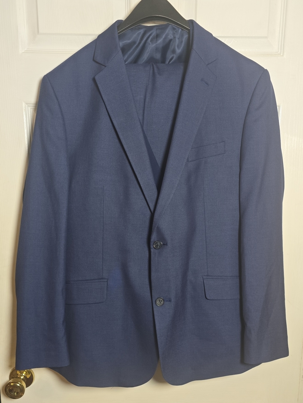 Kenneth Cole Reaction XXL Men's Navy Two-Button Suit Jacket